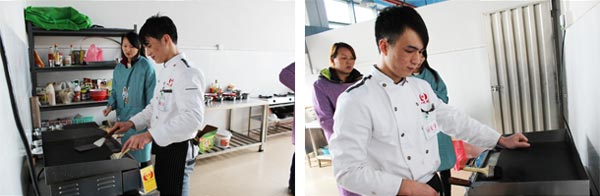 長安煌旗韓國鐵板燒教學風采