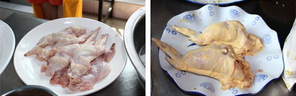  炸雞翅炒飯培訓(xùn)食材