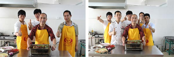 深圳沙井煌旗重慶烤魚培訓(xùn)學(xué)員合影