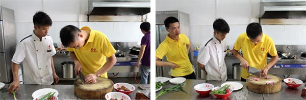 湘菜廚師培訓(xùn)學(xué)員實(shí)操學(xué)習(xí)過程2