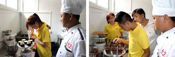 巧克力蛋糕制作培訓課學員風采