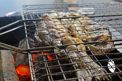 觀瀾學(xué)員炭燒烤魚(yú)培訓(xùn)過(guò)程