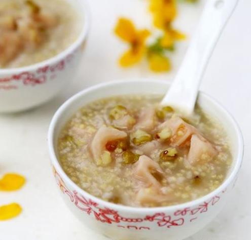 蓮藕綠豆粥