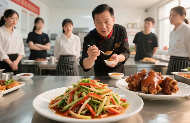 鹵菜涼菜教學(xué)現(xiàn)場